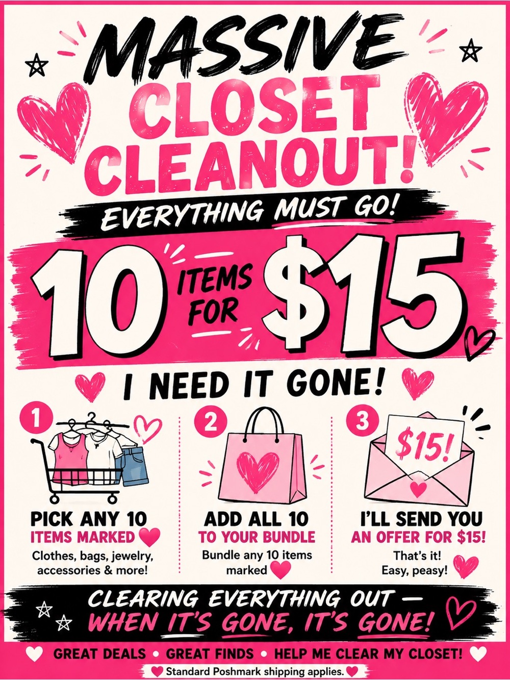 🩷 10 FOR $15 - EVERYTHING MUST GO🩷